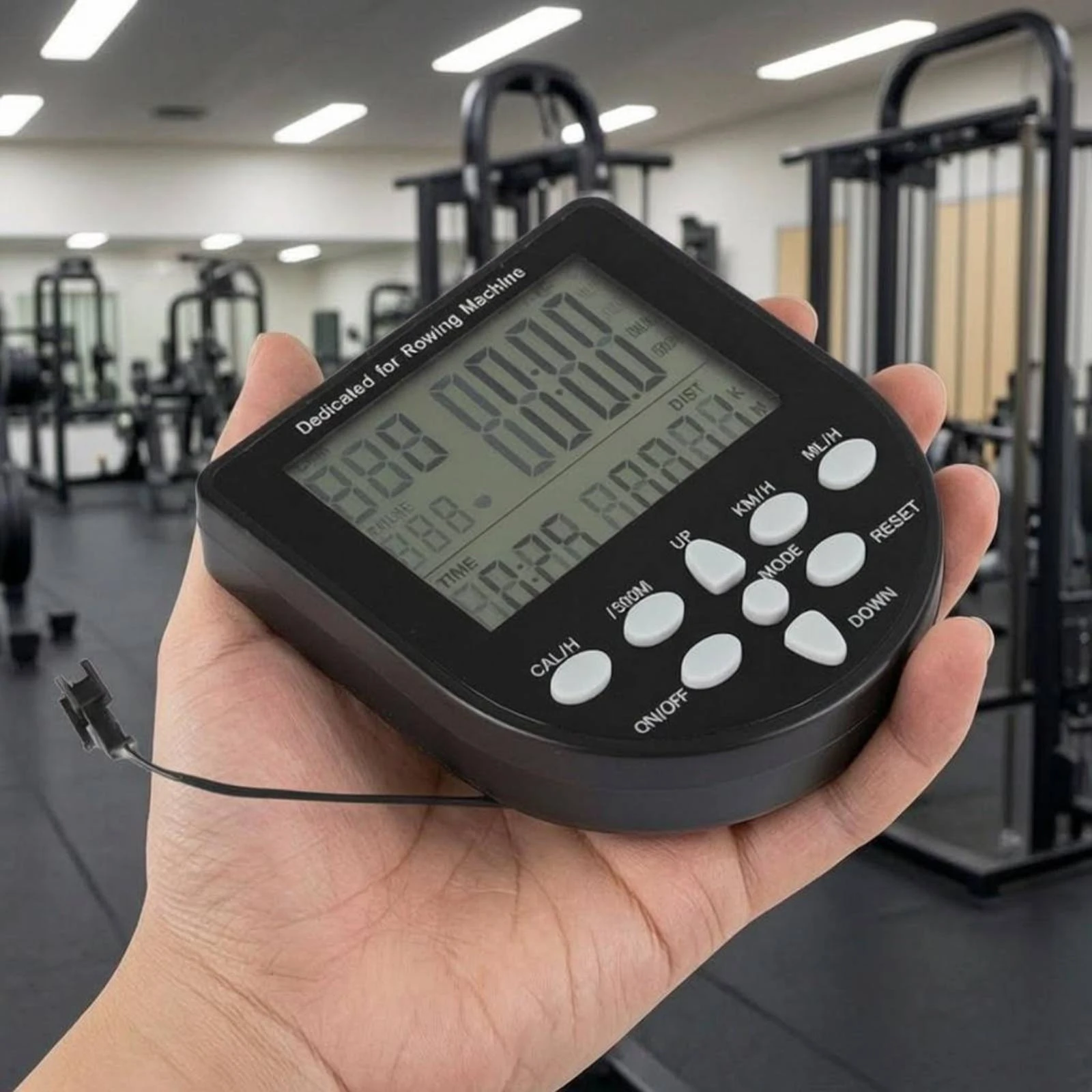 Rowing Machine Counter Monitor Fitness Machine Communication Standard Compatible Rowing Display App Connected Digital Display