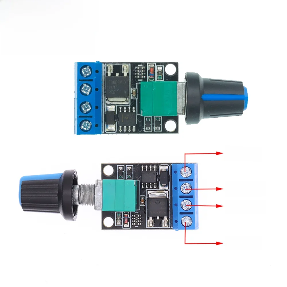 Régulateur de tension 5V 12V 10A PWM DC, régulateur de vitesse de moteur, régulateur de vitesse en continu, variateur LED, contrôleur de puissance