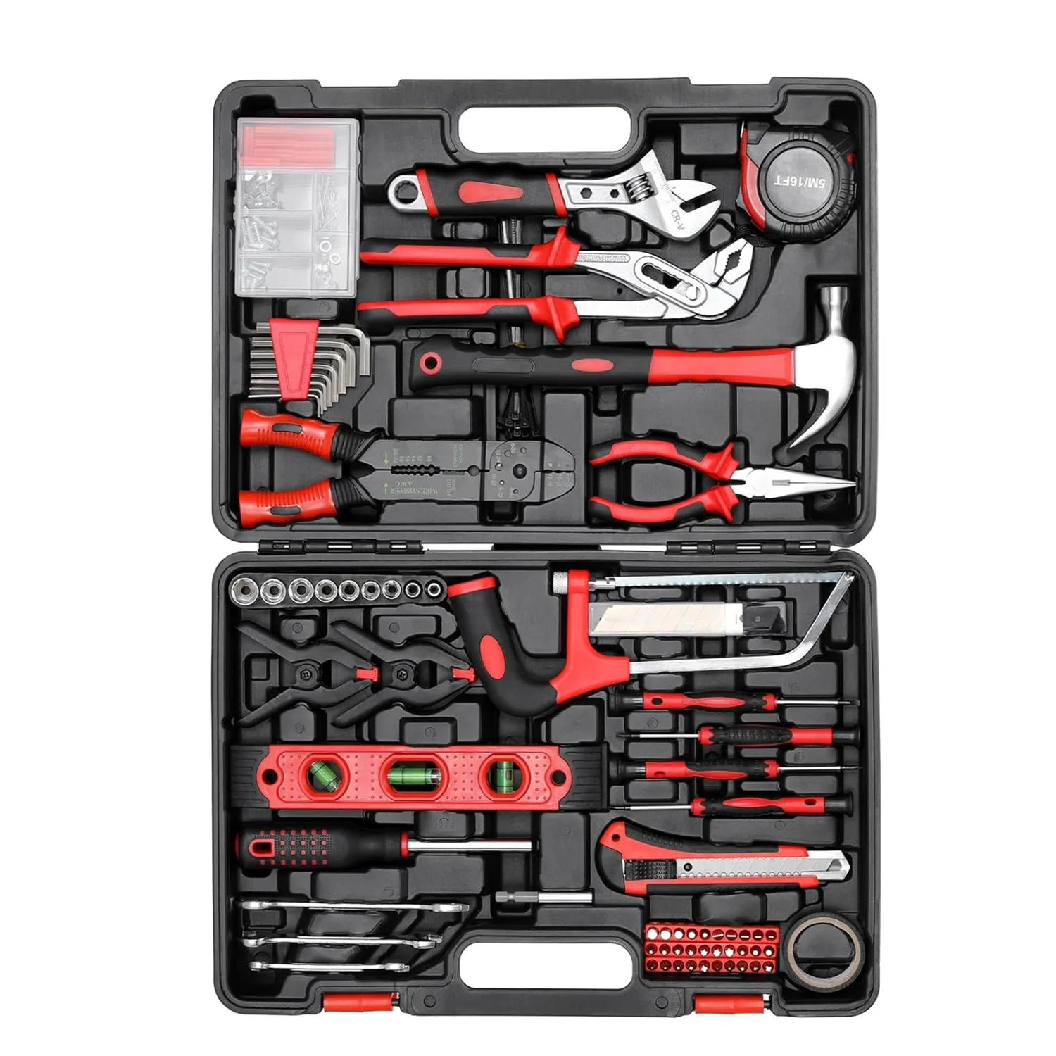 

218-Piece Mechanics Tool Set Tool Kit Drive Socket Combination Wrench Tool Box