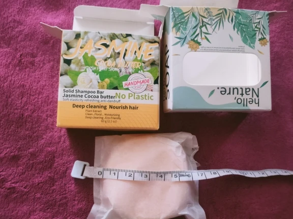 Jasmine Scented Handmade Shampoo Solid Shampoo Stick Plant Essential Oil Soap Oil Control And Refreshing Soap photo review