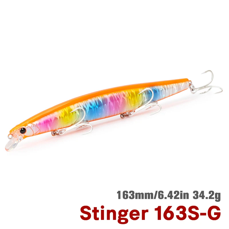 Tsurinoya stinger 163s sinkende Elritze sw Spiel Angel köder 163mm 34,2g Power Fishing Modell See barsch Flunder an Land großen Köder
