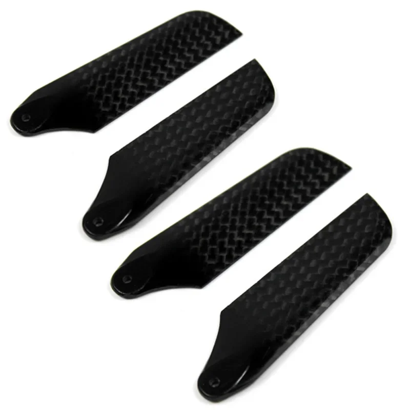 2 Pairs FY 62mm Carbon Fiber Tail Rotor Blades für Align T-rex 450 V2 V3 PRO DFC RC Hubschrauber