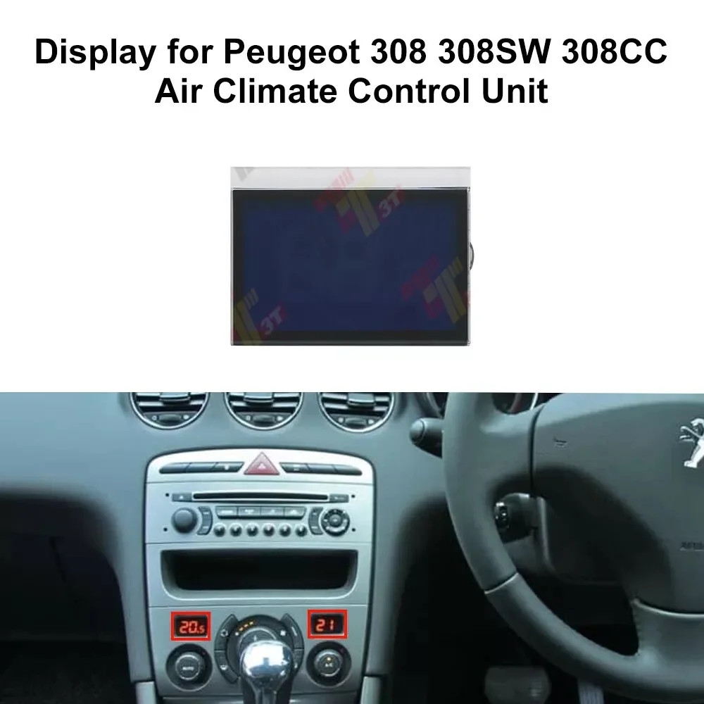 Dashboard LCD Display for Peugeot 308 308SW 308CC Air Climate Control Unit A/C Panel