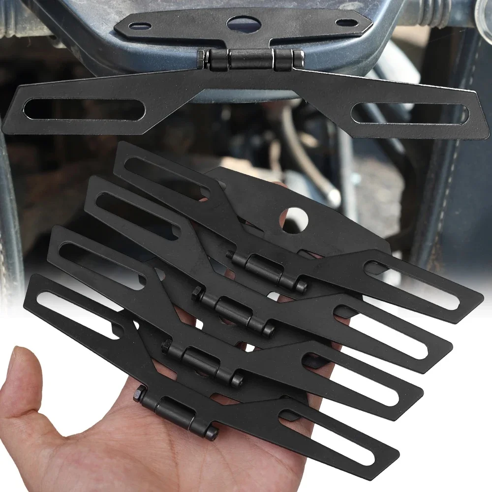 Plaque de planificateur de moto, support de montage de feu arrière, plaque d'immatriculation pliante, support de cadre, support universel, accessoires de vélo de course