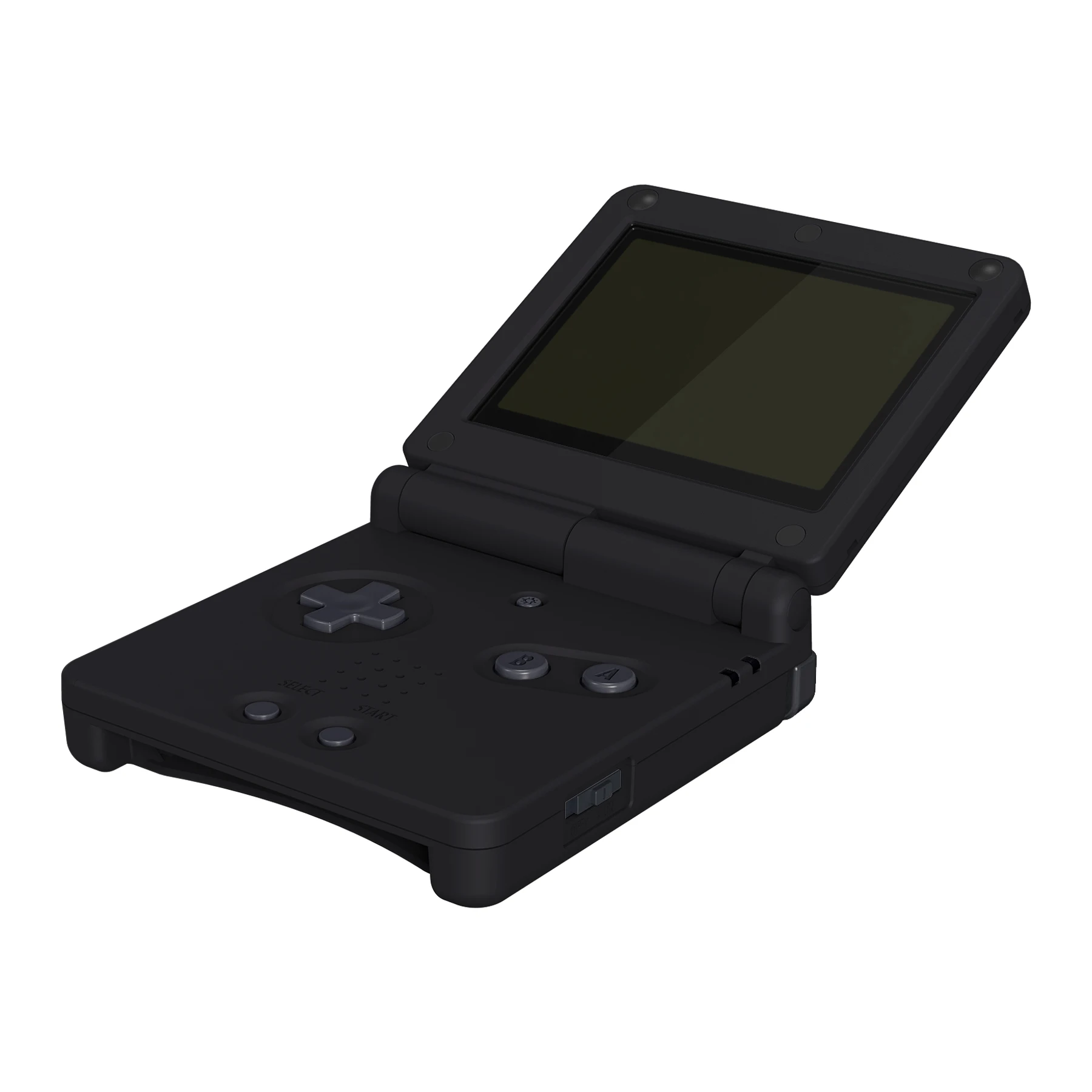 eXtremeRate IPS Ready Upgraded Soft Touch Replacement Housing Shell for Gameboy Advance SP for Both IPS & Standard LCD - Black