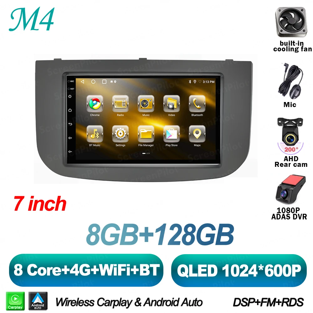 Android 16 Voor MITSUBISHI COLT Z30Z30GZ3BZ3V 2007-2012 Auto Radio 2 din Multimedia Video Player Carplay Bluetooth 8 Core 5G RDS