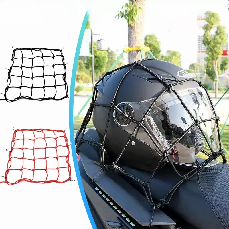 AliExpress NONE BLALION Motorcycle Luggage Net Bike 6 Hooks Hold Down Fuel Tank Luggage Mesh Web Styling High Quality Moto Adjustable Cargo Net
