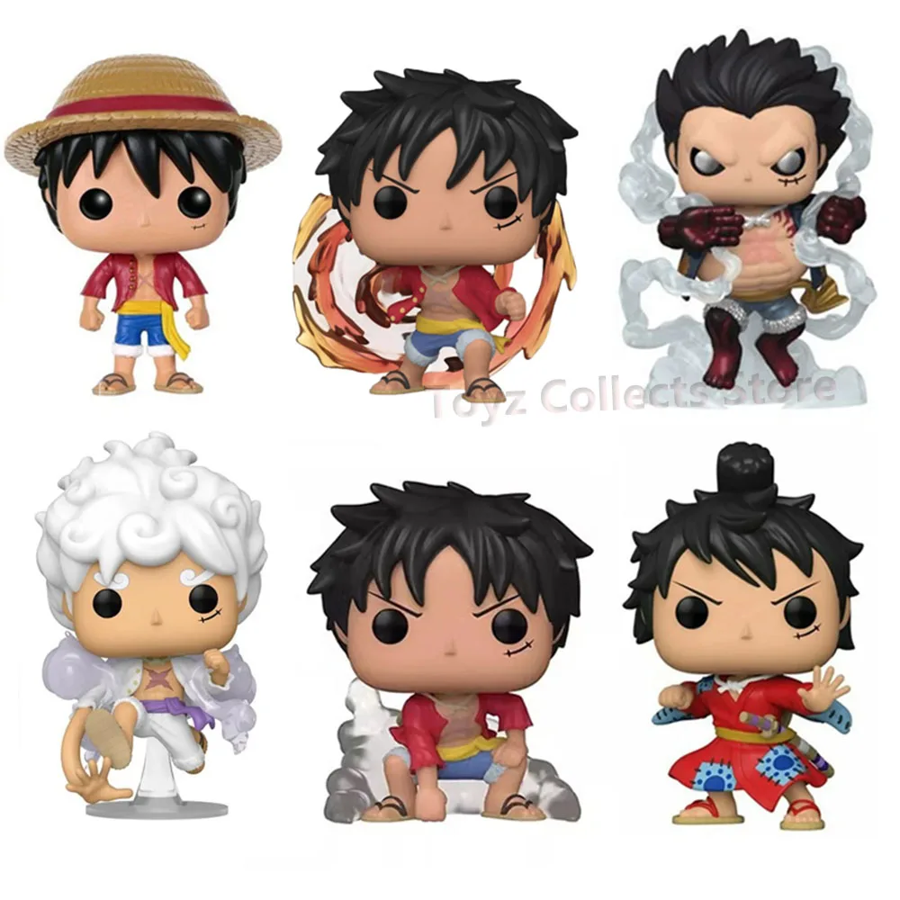 Funko Pop Animation Onepiece Luffy 98 Luffytaro #921 Gear Two 1269 Gear Four 926 Red Hawk Luffy 1273 Anime Action Figures Toys