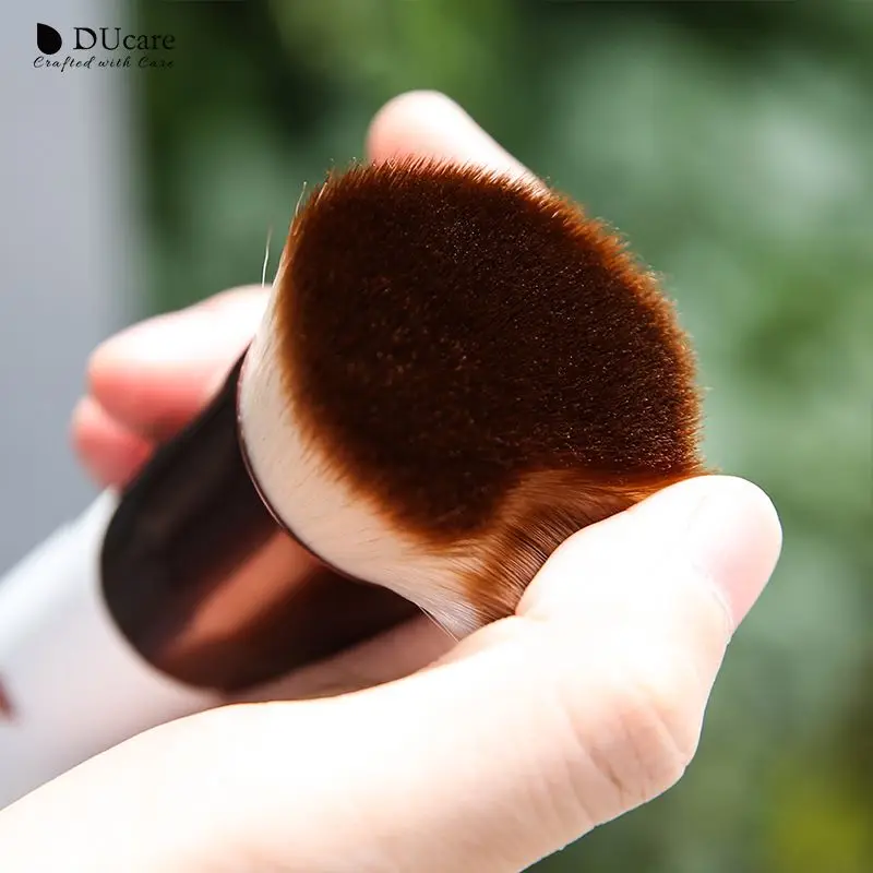 DUcare Flat Top Kabuki Foundation Brush Professional Large Face Makeup Brushes Liquid Blending Mineral Powder Buffing Cosmetics