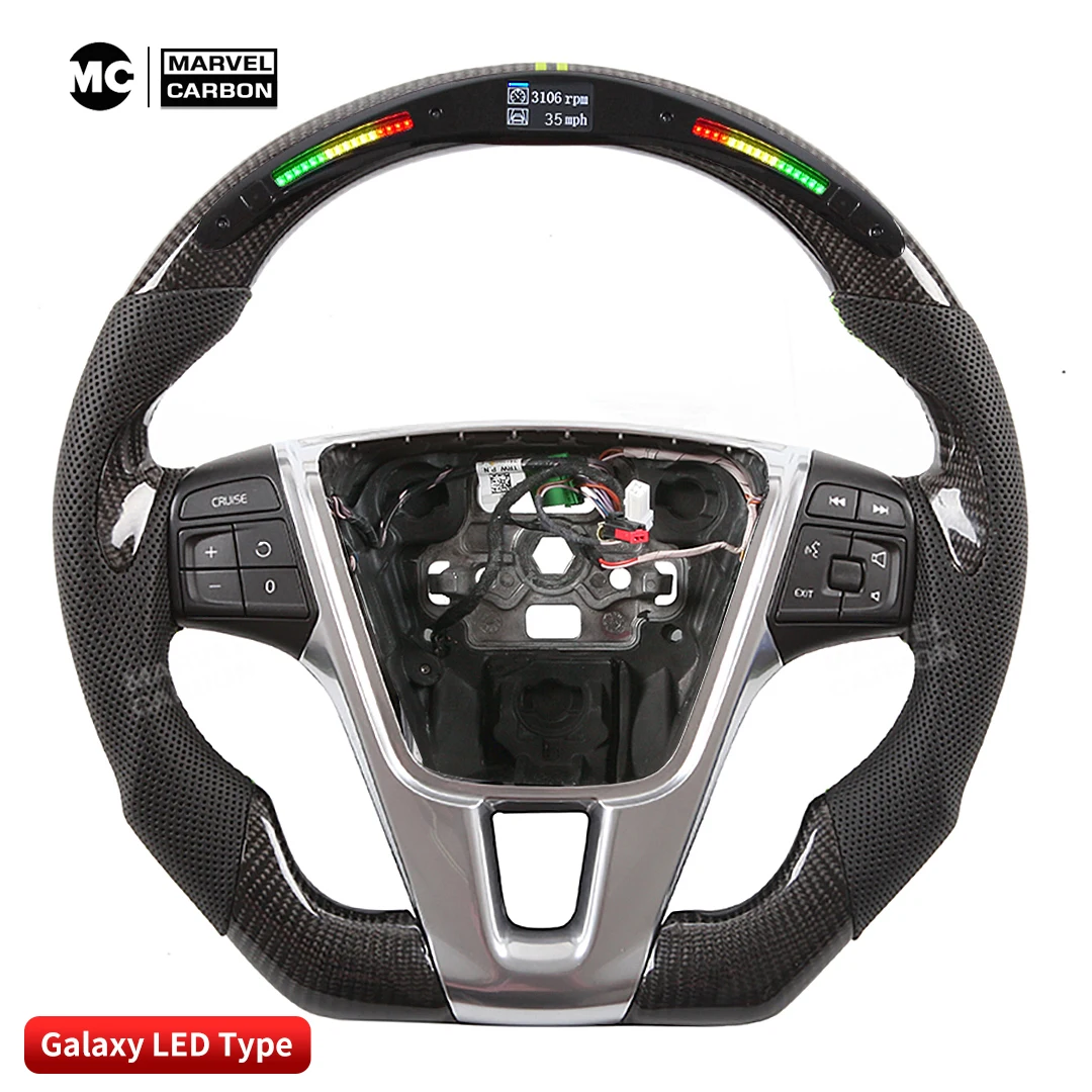 100% REAL CARBON FIBER STEERING WHEEL COMPATIBLE WITH Volvo