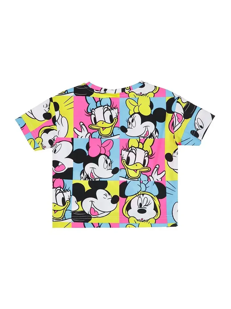 Summer Kids T-shirt Tops 3D Mickey Mouse Hoodlum Rabbit Tom & Jerry Boys Girls Short Sleeve T-Shirt 4~14y Kids Anime T Shirt