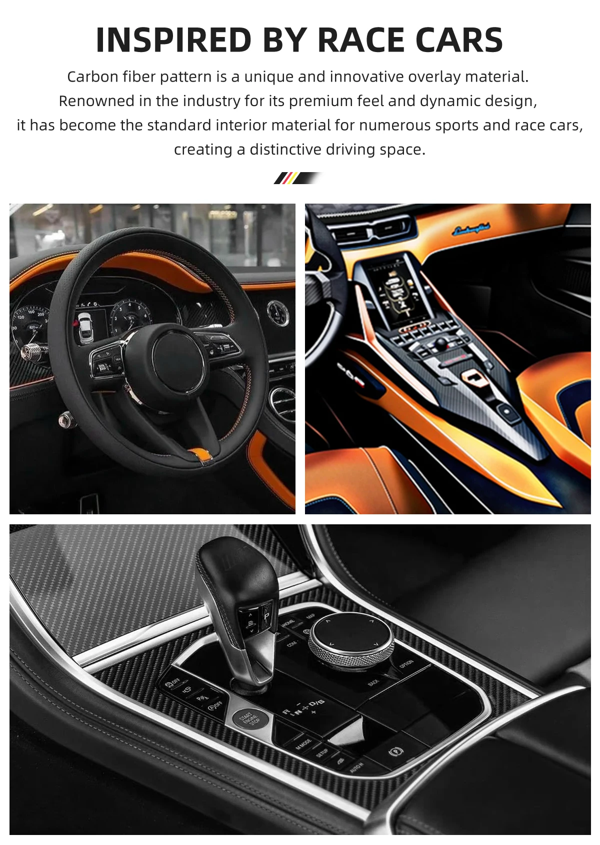 Passend für Subaru Sportliche Glänzende Carbonfaser-Textur Lenkradabdeckung zum Aufstecken Crosstrek Xv Forester Outback Ascent Evoltis Impreza Wrx Legacy Levorg Brz Solterra Schutzschale Schwarz Auto-Innenausstattung – Detail 2
