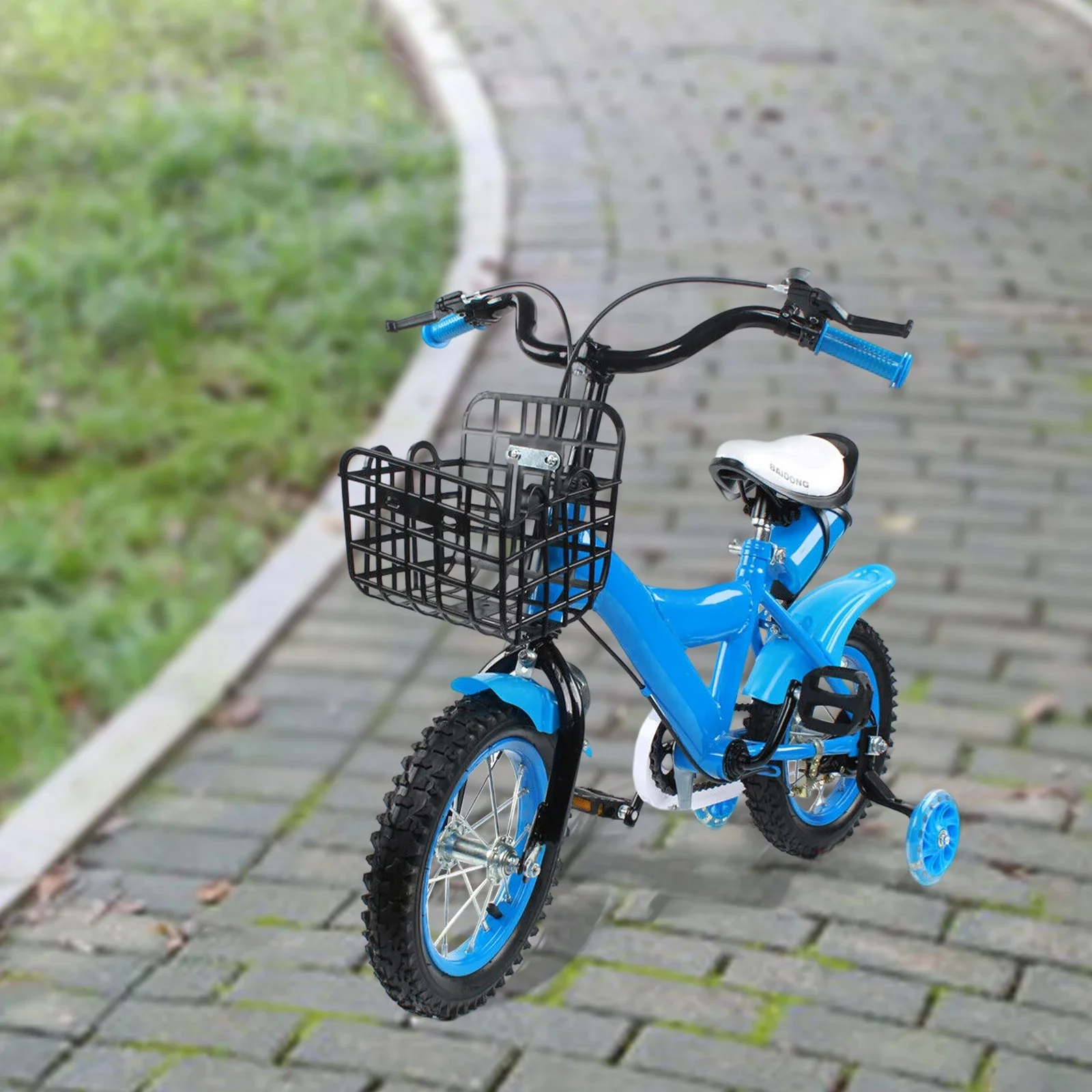AliExpress Blue Kids Bike 12 Inch Bicycle for Kids Young Girls Kids Bike Suitable 2-4 Years Old