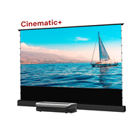 100''-120'' inch 16:9 Motorized UST Tab- Tension Screen ALR Floor Rising Screen Bundle AWOL Vision LTV- 3000 3500 Pro Projector