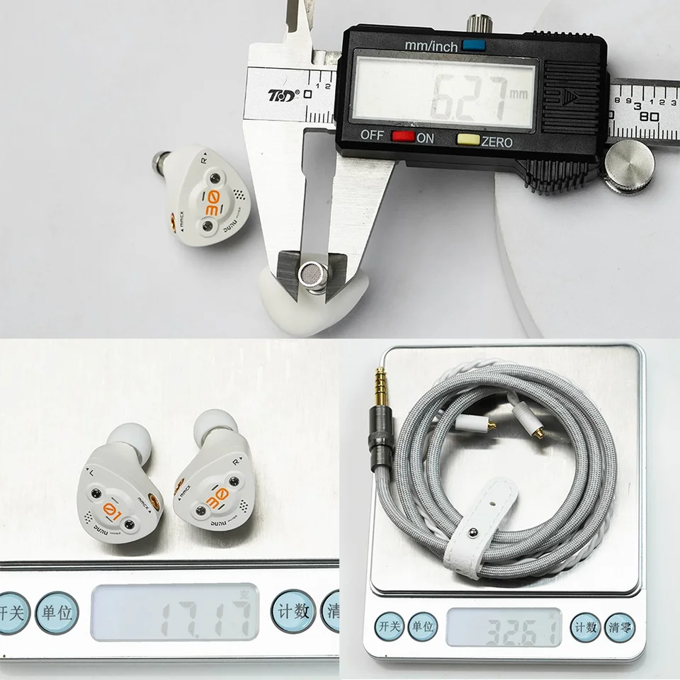 DUNU DK3001BD 1DD + 4BA + 4Micro プレーナドライバーインイヤー