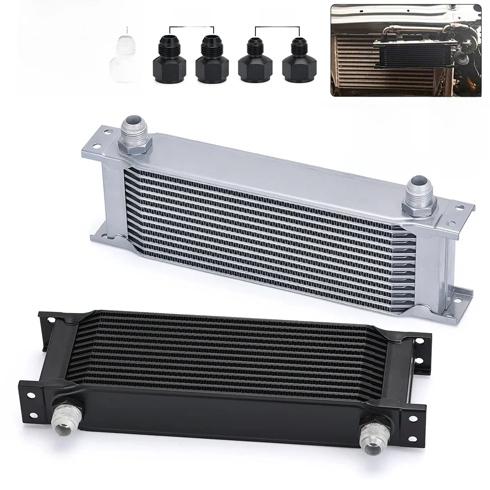 13-reihiger Universal-Aluminium-Motor-Getriebeölkühler-Kit, Ölkühler, 13 Reihen, britischer Typ PQY7013