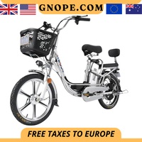 Adult Electric Bicycle 18 Inch 350W 48V 80KM Two Wheel Electric Bikes With Cruise Control System Smart Electric Bike For Adults