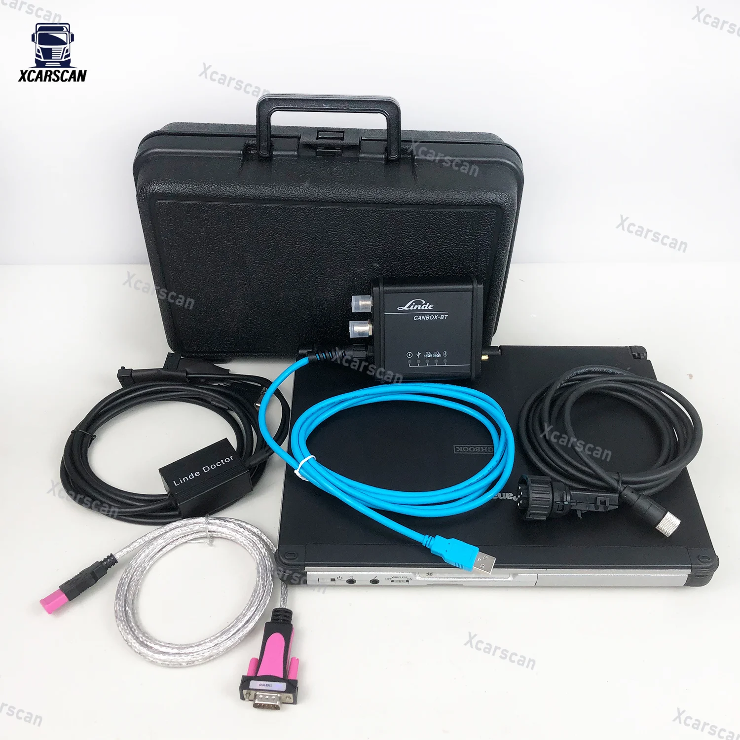 For Linde BT Pathfinder Electric CANBOX TRUCK Forklift diagnostic kit Linde BT Canbox USB Diagnostic Tool and CFC2 Laptop