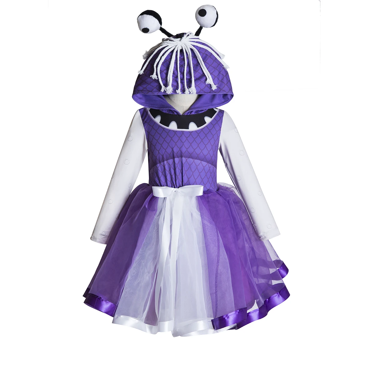 Matching Family Kids Halloween Cosplay Costume Monsters University Mike Wazowski James P Sullivan Boo Celia  costume tutu dress