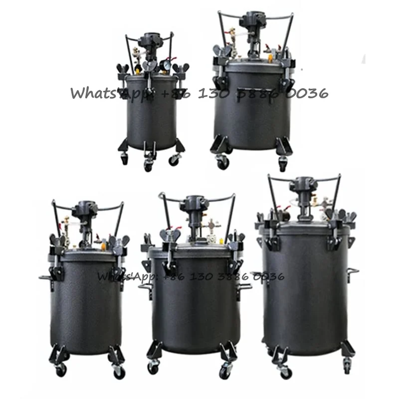 

10L 20L 30L 40L 60L High Performance Stainless Steel Manual Automatic Pneumatic Paint Pressure Pot Tank for Spray Gun Painting