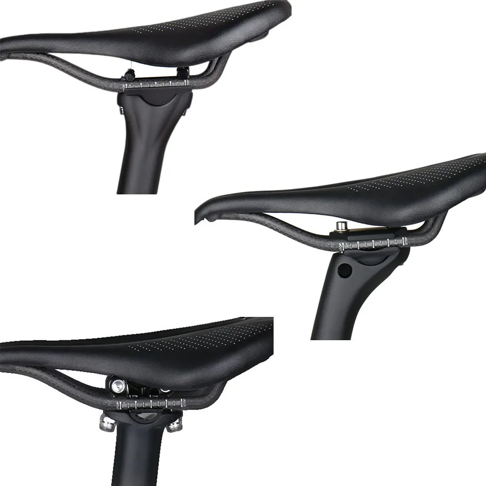 ELITA ONE MTB/Rennrad-Sattel, Kohlefaser, 96 g, weiches Sitzkissen, 240 x 143/155 mm – Detail 6
