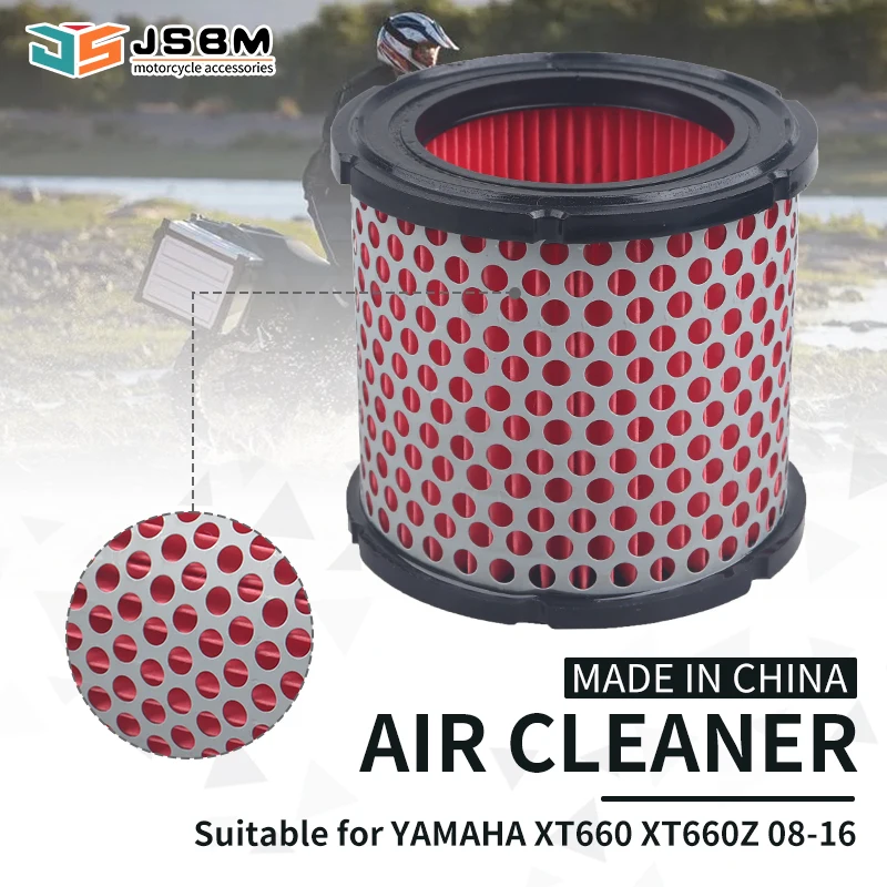 JSBM Motorcycle Accessories Air Filter Intake Cleaner Replacement For Yamaha XT660Z XT660 Z Tenere ABS 2008-2016 2009 2012 2015