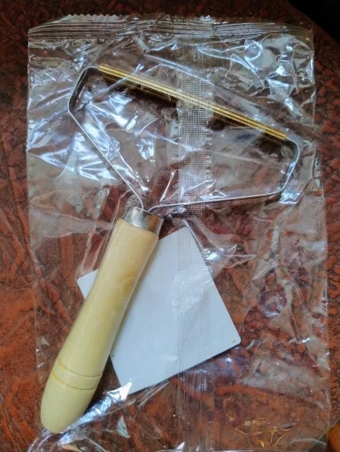 Customer review photo for Manual Pet Hair & Lint Remover Brush
