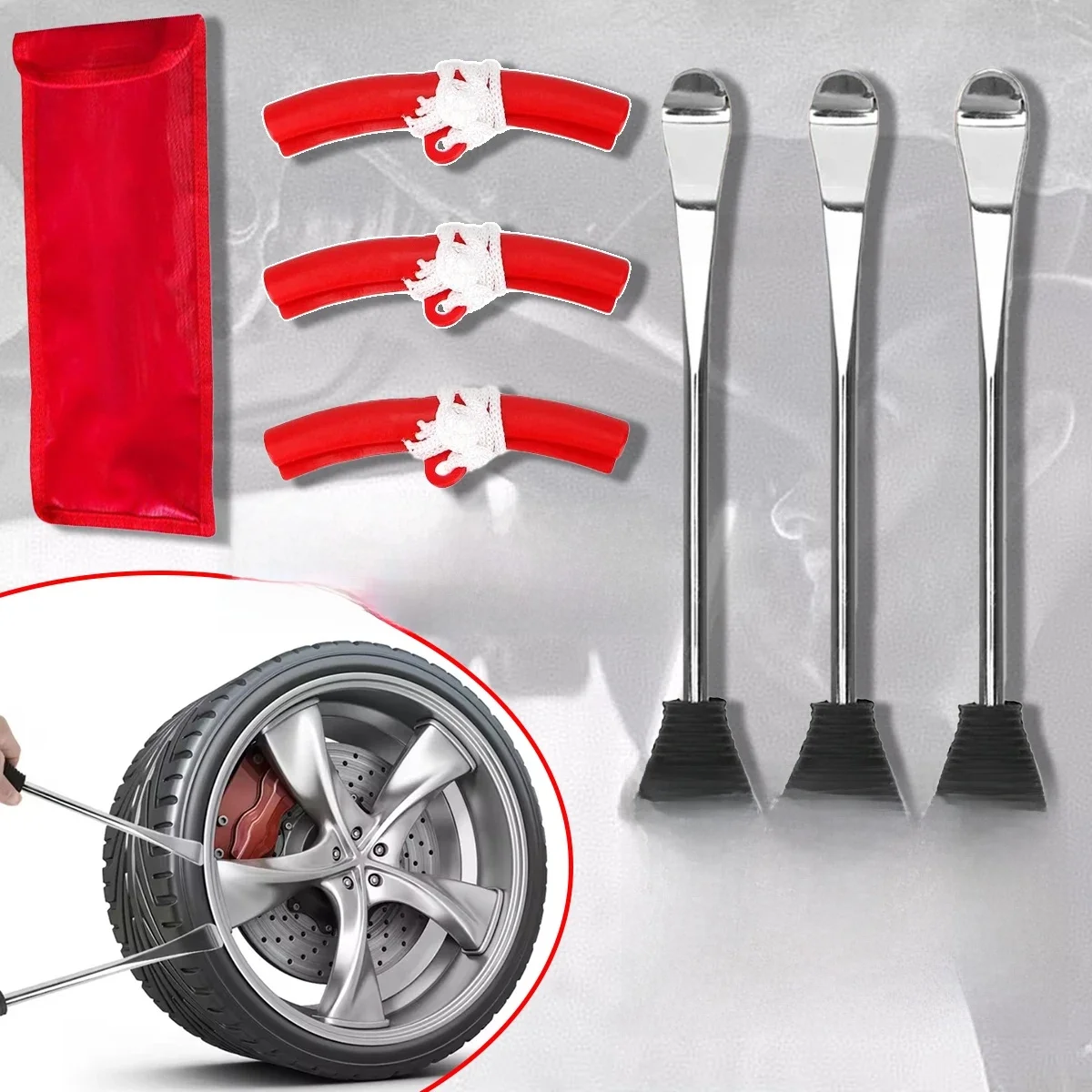 AliExpress NONE Tire Changing Lever Tools Motorcycle Tyre Repair Auto Spoon Tire Kit 30CM Bike Tire Levers Spoon Rim Protector Tire Repair Tool