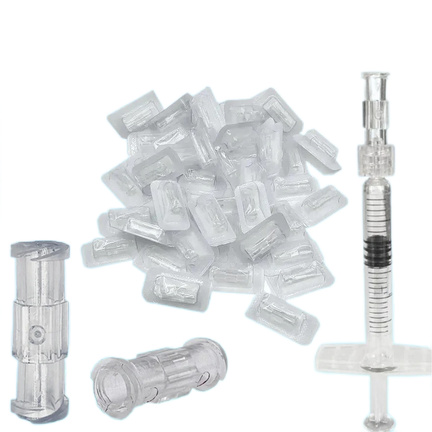 Leak Proof Luer-lock Connector Medical Sterile Disposable Syringe Connector Double Helix Female to Famale Coupler