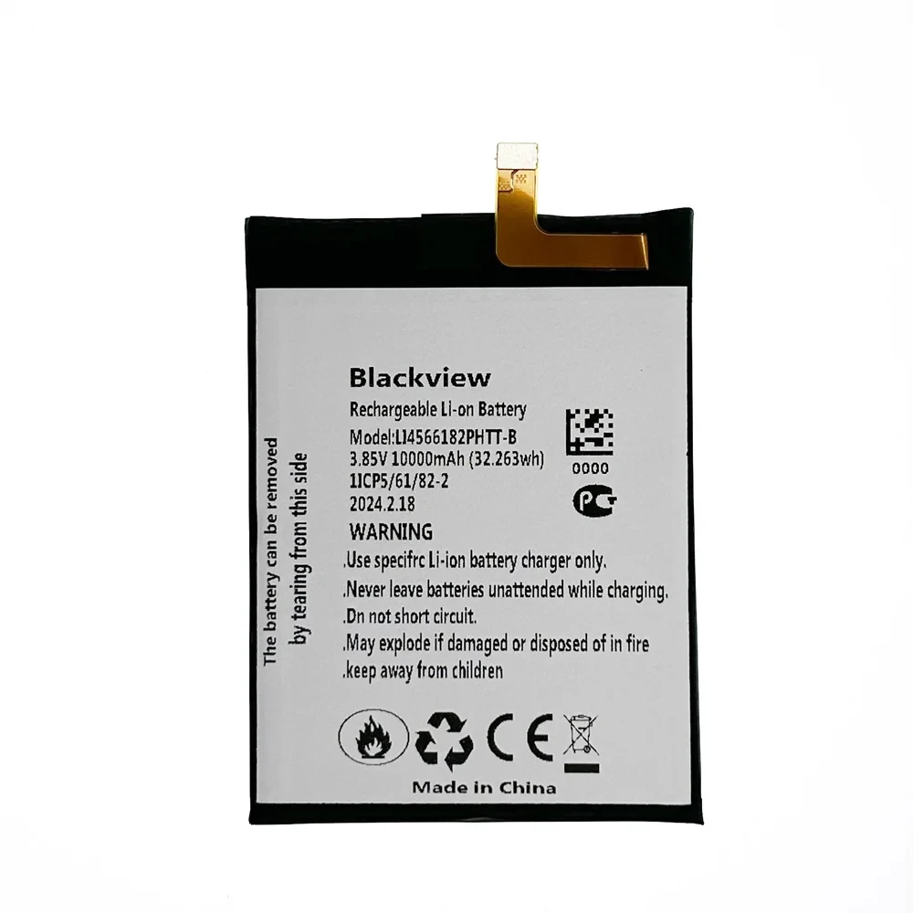 100% Genuine Original 10000mAh Blackview BV8800 Battery Li456182PHTT-B Battery For Blackview BV8800 BV8800 PRO Phone Batteria