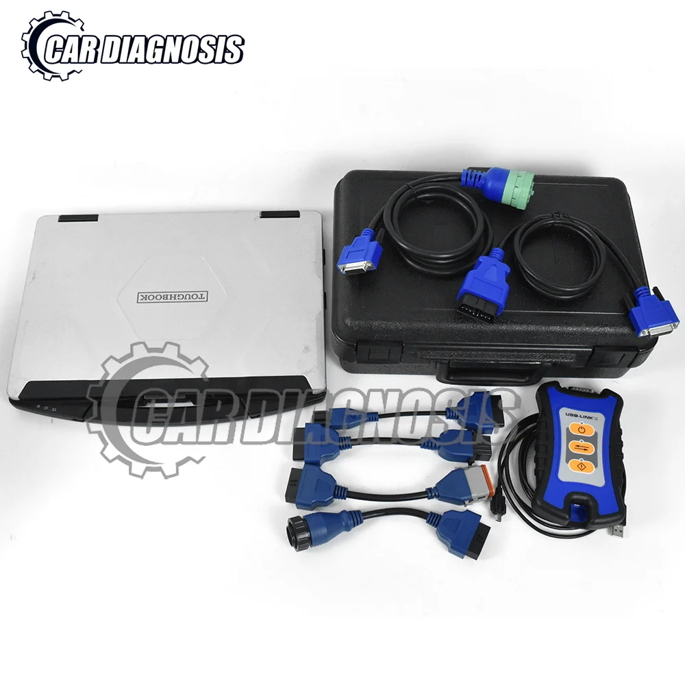 for NEXIQ 3 diesel diagnostic tool for usb link 3 pn 404032 j1962 adapter universal truck diagnosis tools+CF54 Laptop