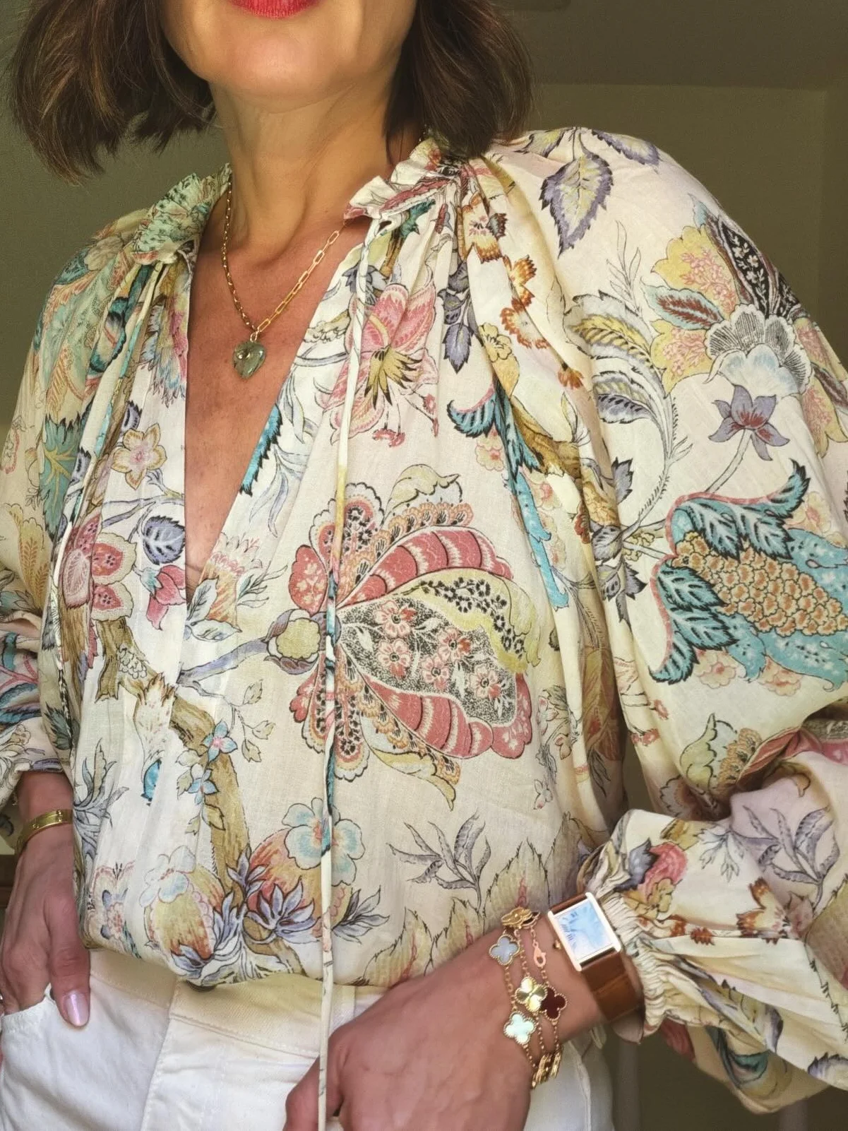 

Boho Paisley Floral Print Blouse Women Summer Sexy Tie V Neck Pleated Chiffon Shirt Casual Lantern Sleeve Beach Holiday Tops