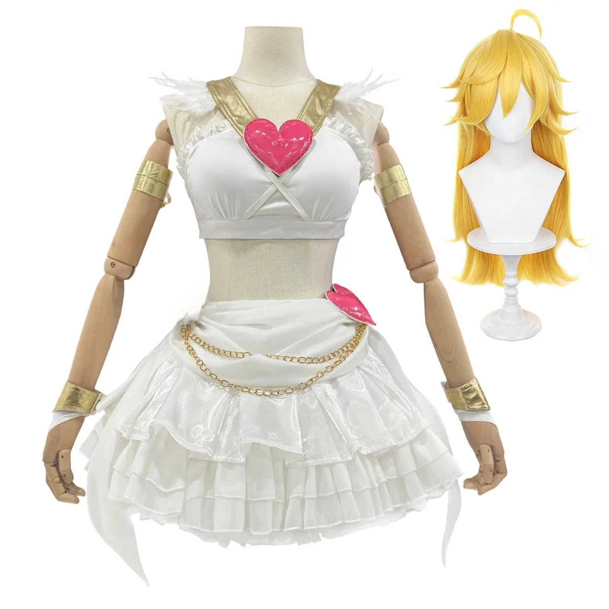HOLOUN Kous Panty Anime Panty Anarchie Cosplay Kostuum Pruik Top Rok Conventie Dagelijkse slijtage Halloween - afbeelding 2