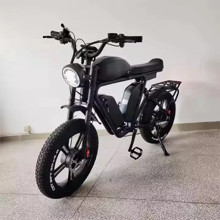 Electric Bike Dual Motor 2000W Triple Battery 70Ah Oil Brake Full Suspension Long Range Fast Fat Tire Electric Bike Dual Motor