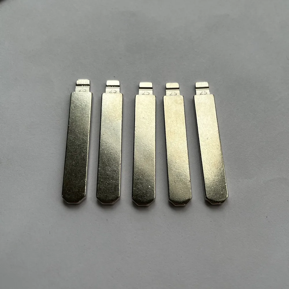 10Pcs #25 HON66 Uncut Flip Metal Key Blank Blade Compatible KD Key Machine For Honda Civic CR-V Accord HRV