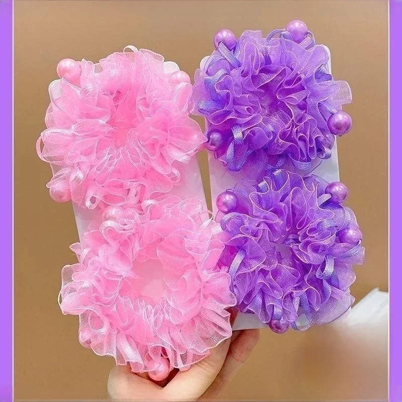 Bandes de cheveux élastiques faites à la main pour filles, tête de ballet, fleur mignonne, performance de cow-boy, vêtements de sauna de princesse, nouveau