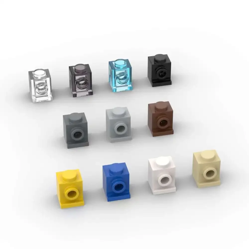 MOC 10 pièces 4070 modifié 1x1 blocs de construction Kit avec briques de phare particules Puzzle idée bricolage jouets enfants anniversaire cadeau de noël