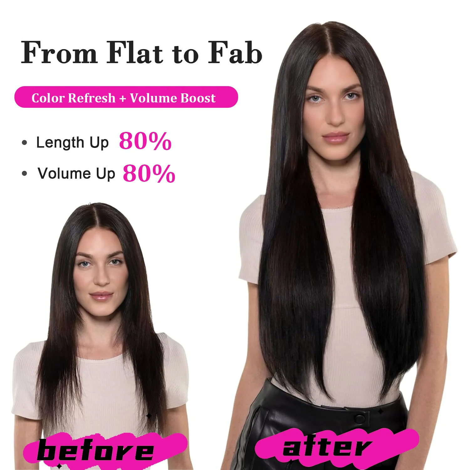 Invisible Seamless Hair Extensions Clip In Hair Long Straight 5 Clips One Piece Halo Hair Extensions Remy Human Hair Brown Color - view 2