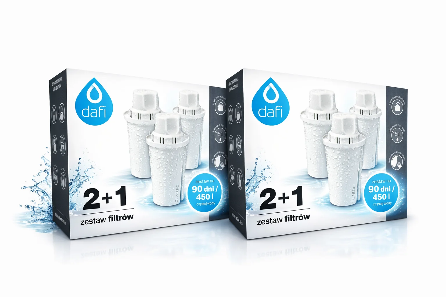 Set van 6 stuks Dafi Classic filterkan cartridge