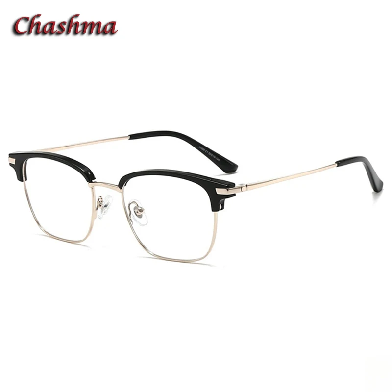 Chashma Prescription Glasses Men Fashion Design Optical Acetate Alloy Eyeglasses Frames Women Gafas for Recipe Lenses Eyewear
