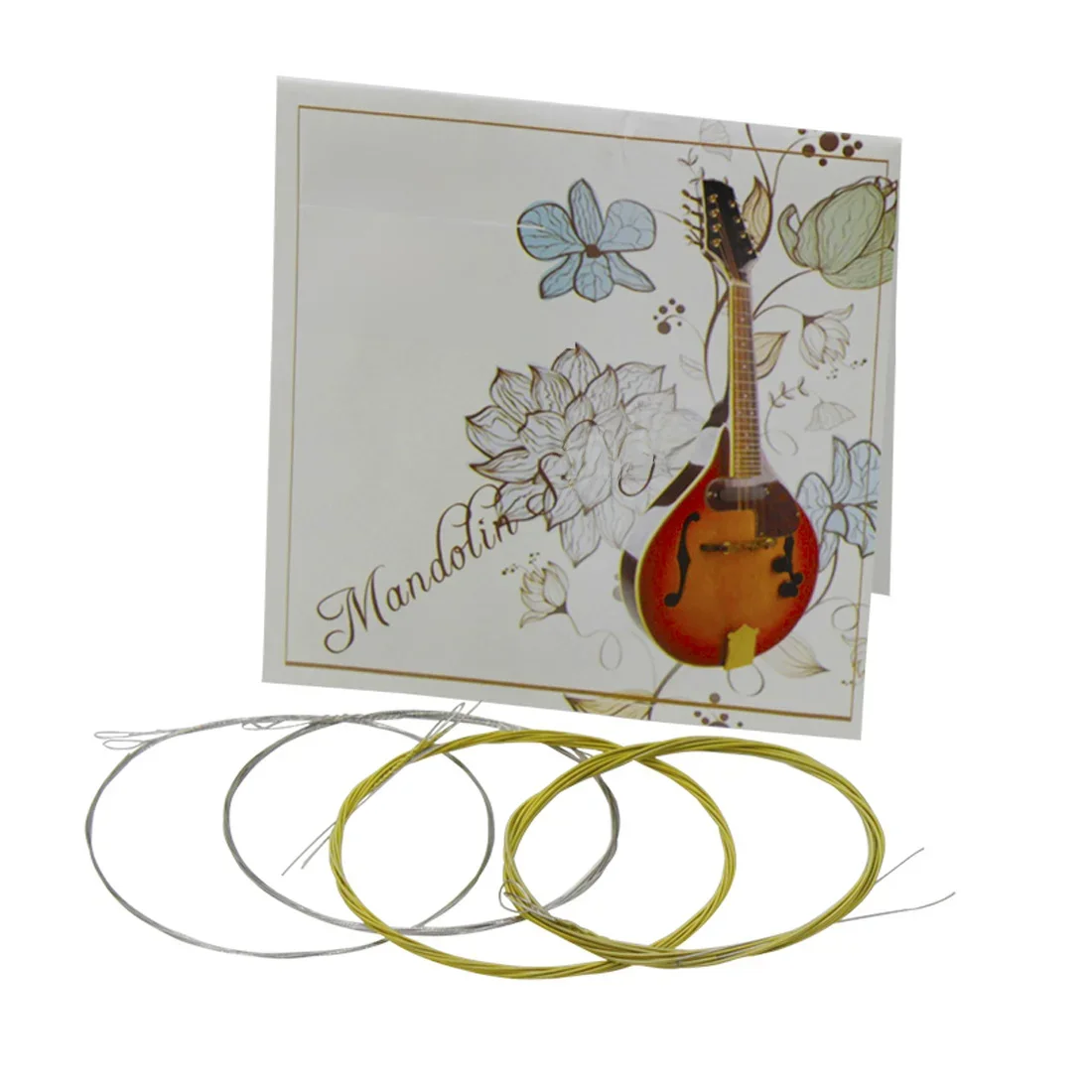 IRIN M101 cordes de mandoline 8 cordes mandoline cordes lumineuses en acier inoxydable enroulé en alliage de cuivre