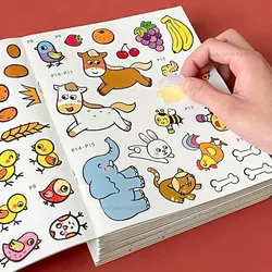 Willekeurig één boek Focus Training Stickerboek voor kinderen van 2-6 jaar om stickerstickers en puzzelspeelgoedboeken voor vroeg onderwijs te plakken