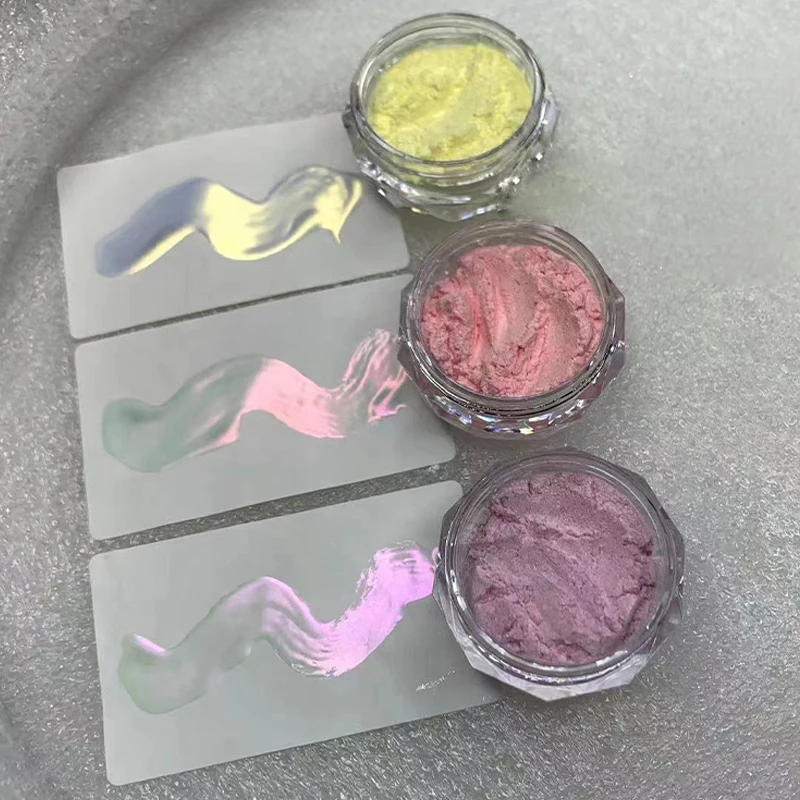 1Jar Einhorn Regenbogen Aurora Chrom Pulver Hochglanz Spiegel Feine Glitter Pigment Perle Reiben Staub Nägel Liefert Dekoration &*&