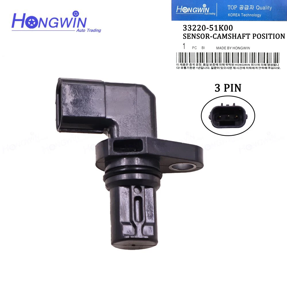 Camshaft Position Sensor For Suzuki Grand Vitara Kazashi SX4 2.0L 2.4L Splash Swift IV 1.0L 1.2L 33220-51K00 J5T33071 J5638009