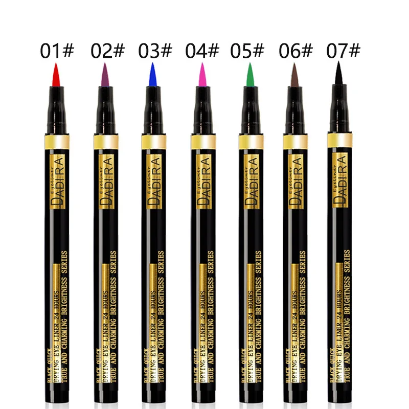 Liquid Eyeliners, Vibrant Mixed Color Silky Smooth, Long-Lasting, smudge-Proof, Waterproof, Colored Eyeliners for Beginners