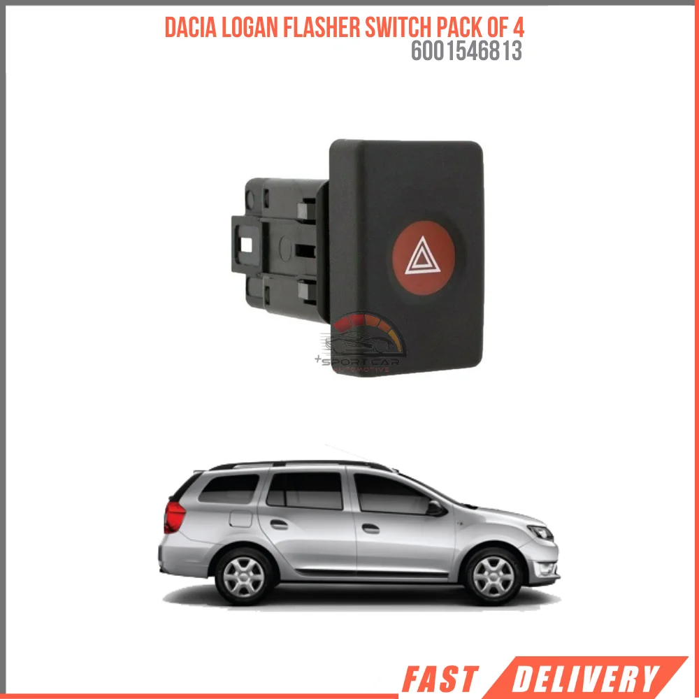 FOR DACIA LOGAN FLASHER SWITCH PACK OF 4 6001546813 REASONABLE PRICE DURABLE SATISFACTION