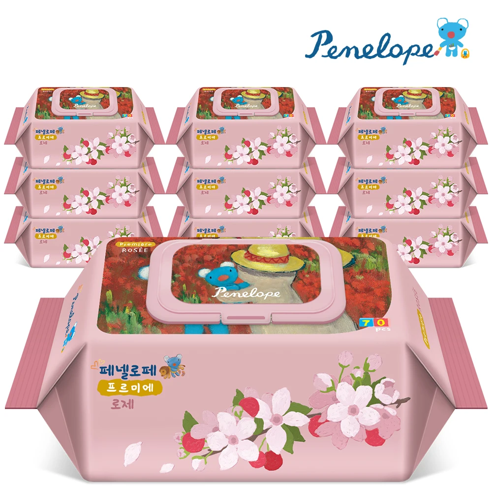 Penelope baby wipes soup Mierrose 70*10 pack