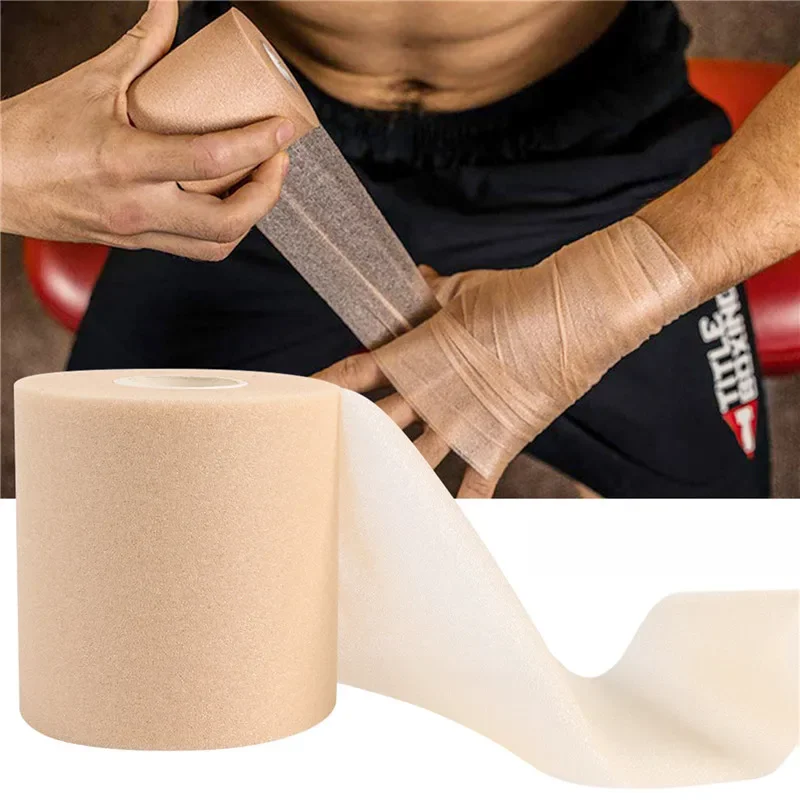 Mousse coton peau Film auto-adhésif élastique pansement coude genou peau masque Film mousse sous-emball sport pré-enveloppe pour bande athlétique