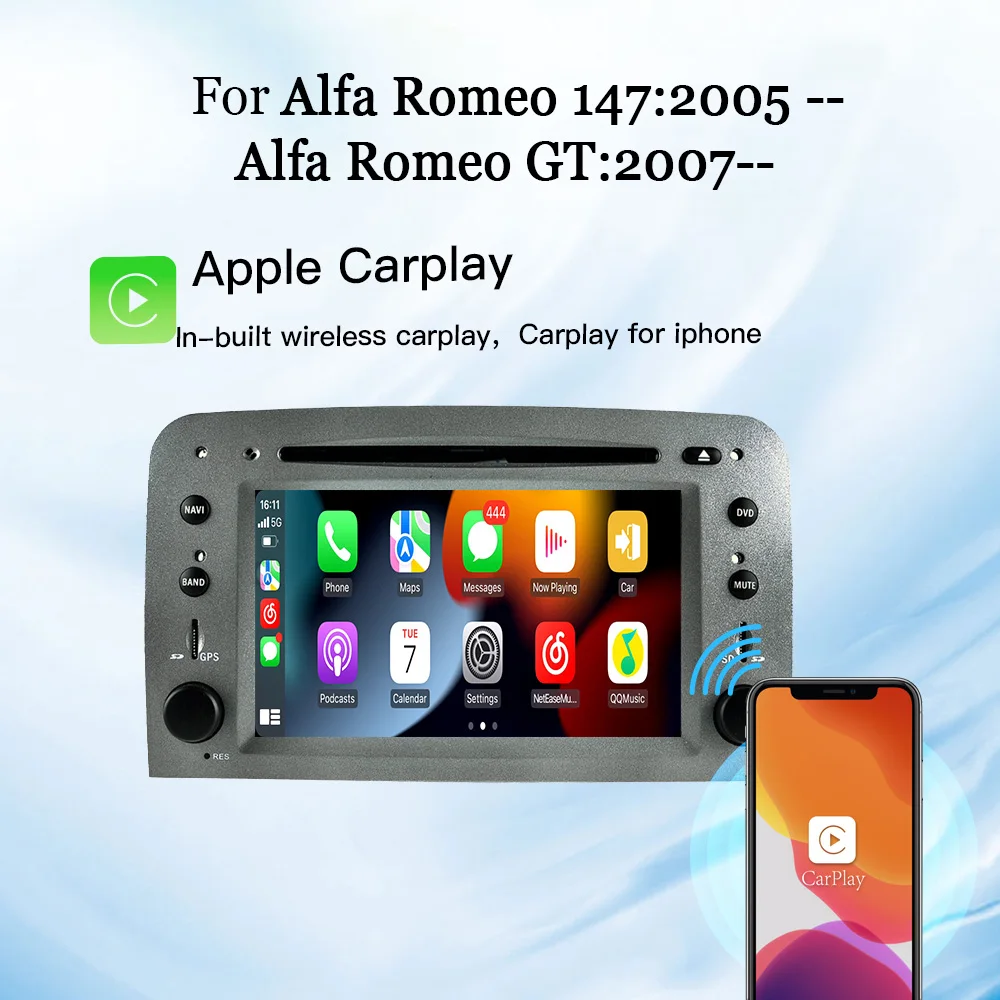 Car Radio for Alfa Romeo 147 Android Radio Android Multimedia Alfa Romeo GT Navigation Alfa Romeo Car Android Navigation CarPlay