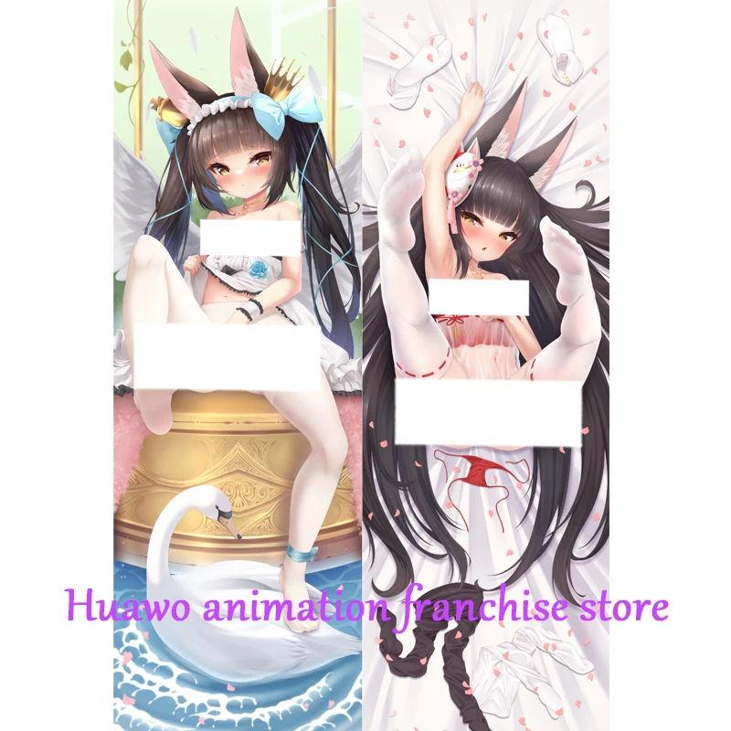 

Anime Dakimakura Pillow Fox Ears 2-Side Print Pillowcase Hugging Body Cushion Cover Otaku Waifuristmas Decoration 2023